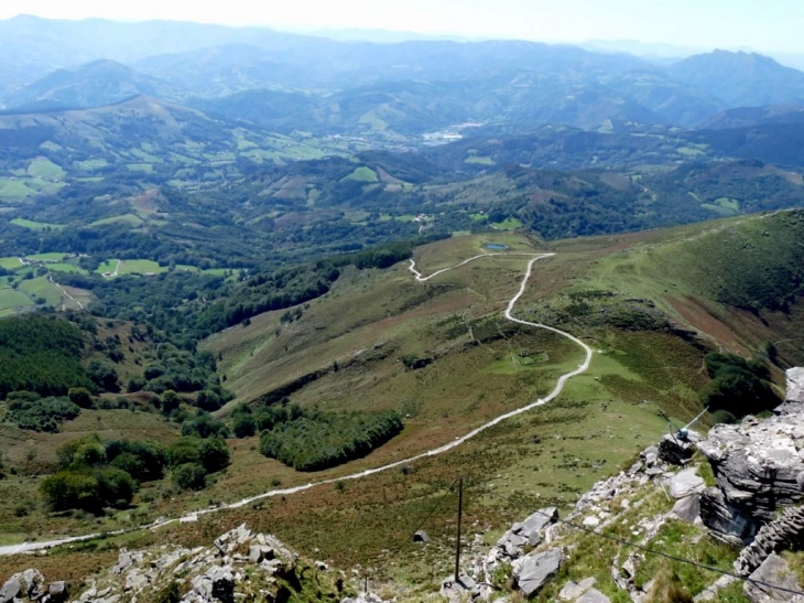 Vue du sommet de la Rhune - Sare