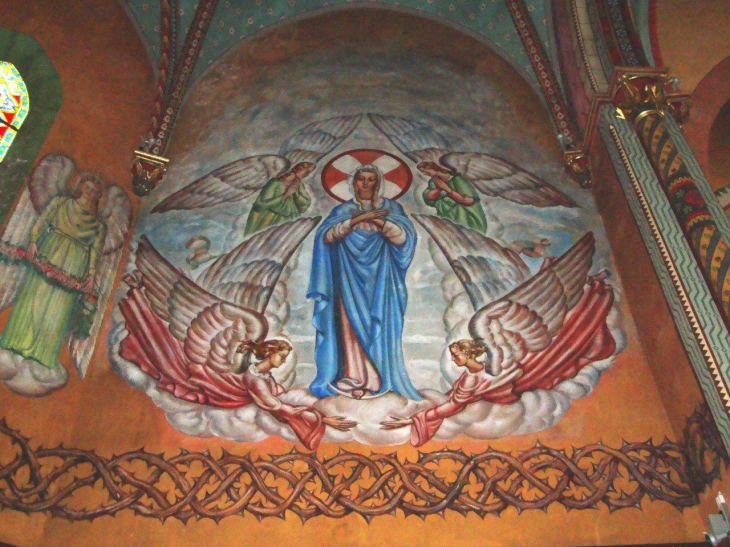 Ustaritz, église, peintures du plafond