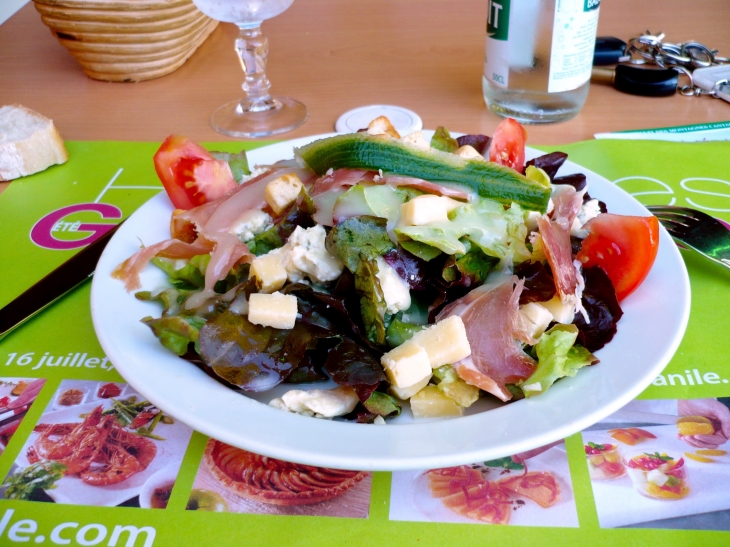 Assiette d'un restaurant à Aurillac