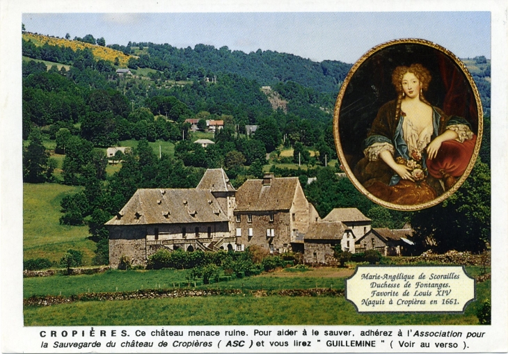 Le Château de Cropières.(carte postale de 1997) - Raulhac