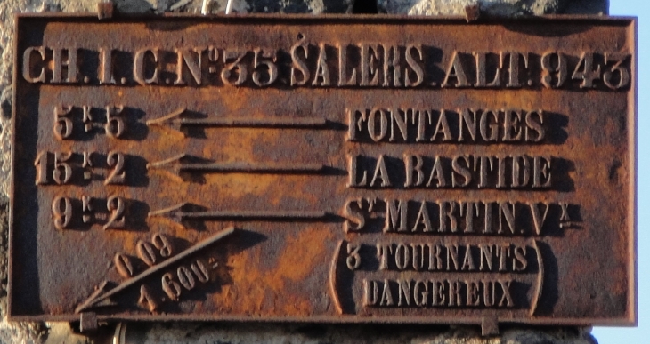 Plaque Michelin - Salers