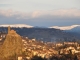 Saint Michel d'Aiguilhe - soleil couchant avec neige