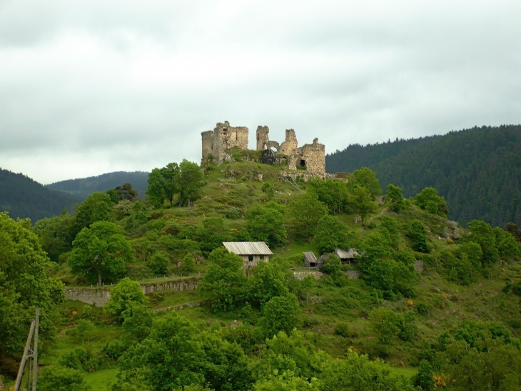 Vue sur le château - Goudet