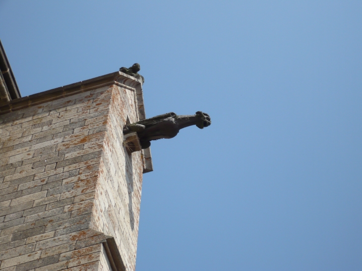 Détail : gargouille de l'abbaye. - La Chaise-Dieu