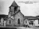 Eglise romane du XIe siècle, façade orientale, vers 1910 (carte postale ancienne).