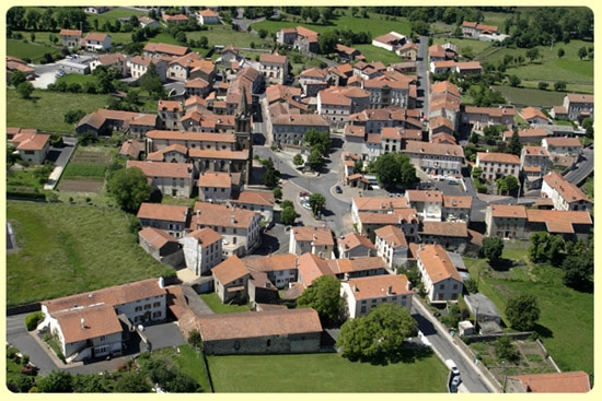 Vue aérienne de la commune - Loudes