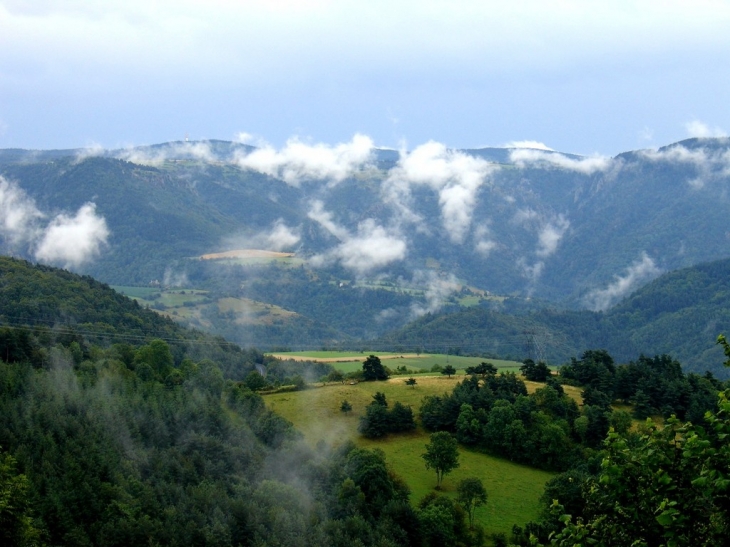 Paysage route de Mercoeur - Mercœur