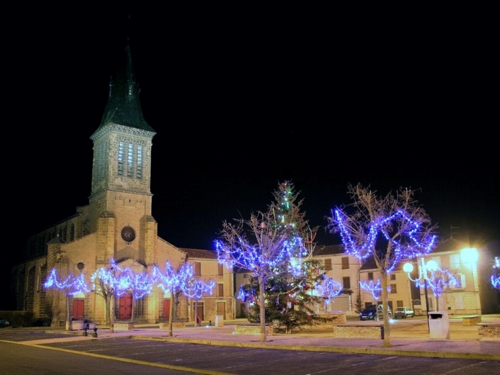 La place de la Mairie - Paulhaguet