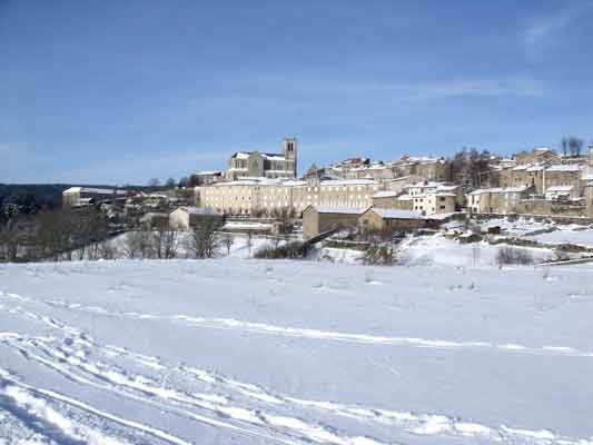 Pradelles sous la neige