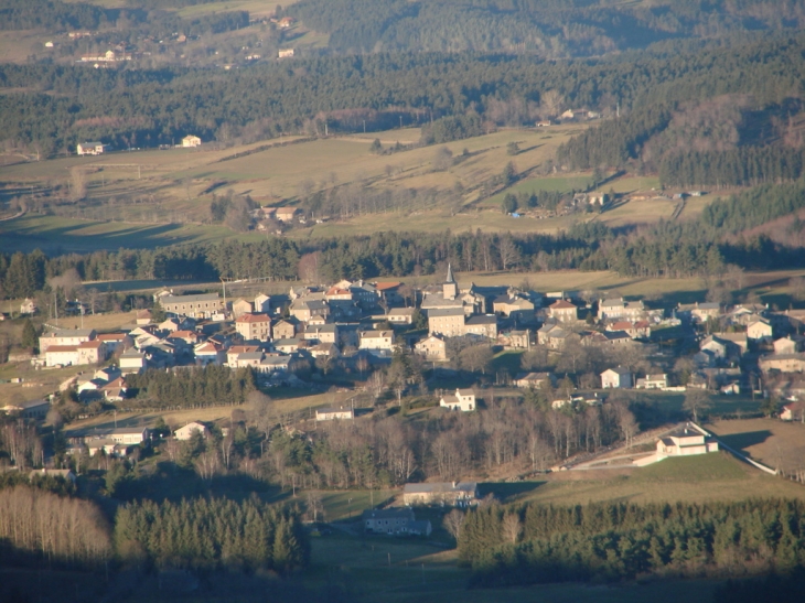 Saint Jeures vu du Lizieu - Saint-Jeures