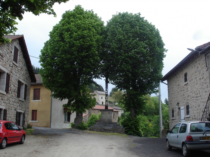 Entrée sur la place arbres magnifiques - Salettes