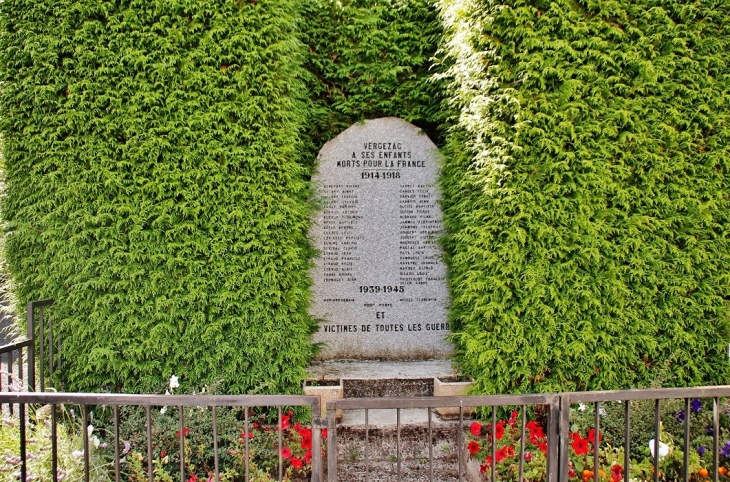 Monument aux Morts - Vergezac