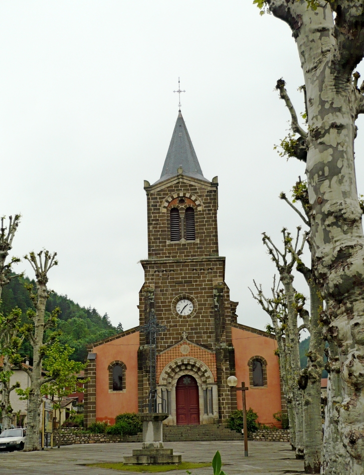 1872, construction de la nouvelle église - Vorey