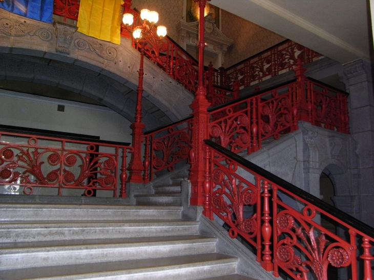 Grand escalier  style 1925 - La Bourboule