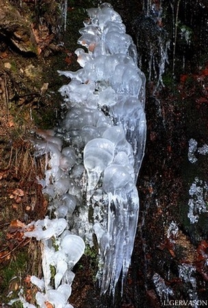 Glaçon au bord de la route - Lachaux