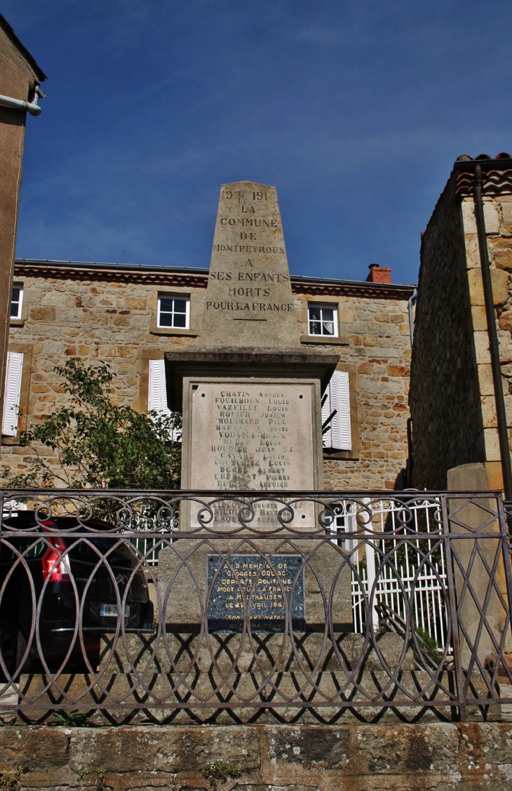 Monument aux Morts - Montpeyroux