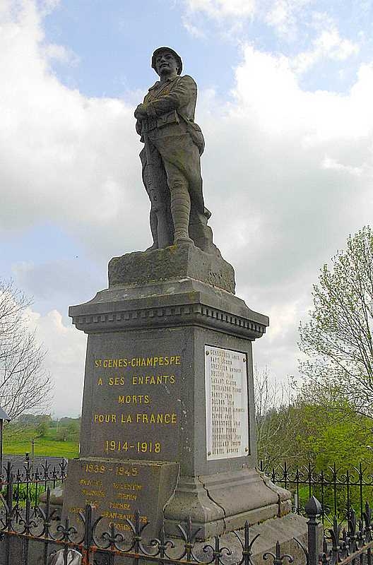 Monument aux morts de St Genès - Saint-Genès-Champespe