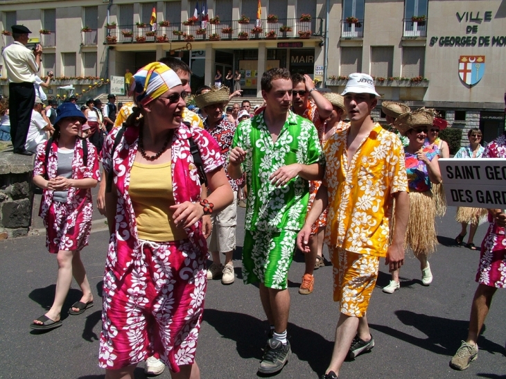 Lors du rassemblement des St Georges de France - Saint-Georges-de-Mons