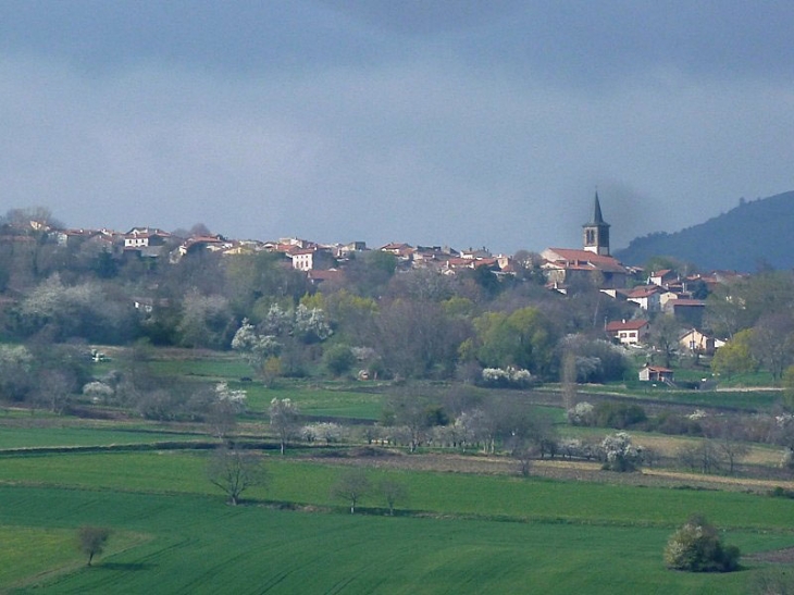 Le village vu de loin - Saint-Sandoux