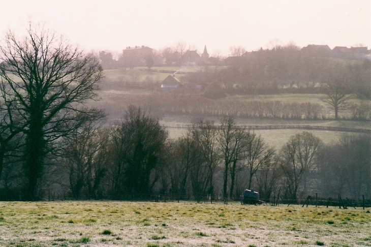 La campagne en hiver - Virlet