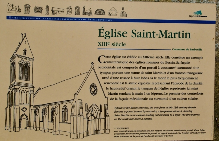 église St Martin - Barbeville