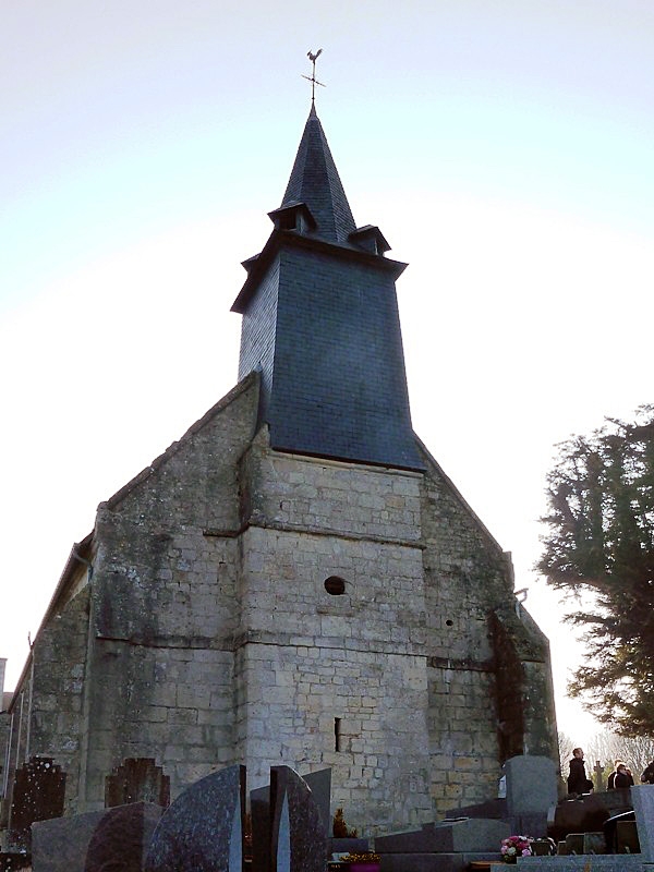 L'entrée de l'église - Bonneville-sur-Touques