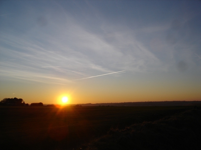 Coucher de soleil vue du Bouffay - Commes