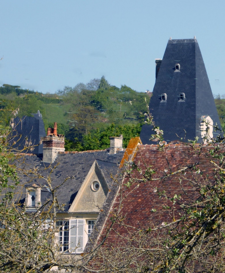 Les toits du château - Cricqueville-en-Auge