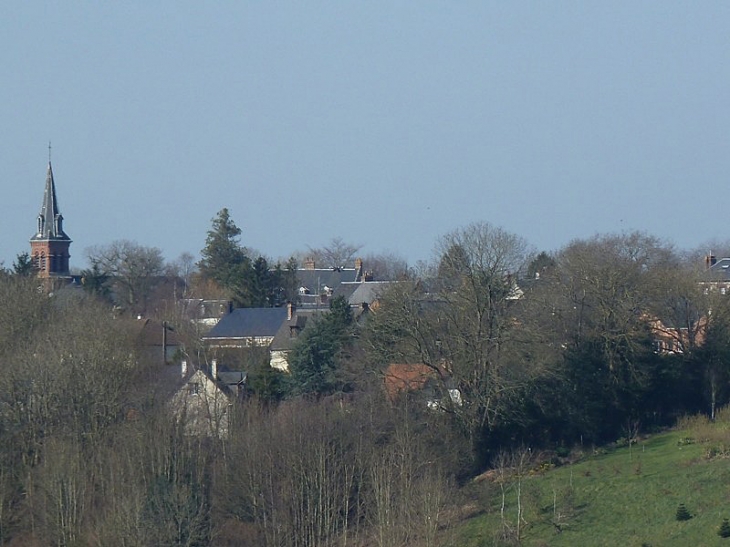 Vue sur le village - Équemauville