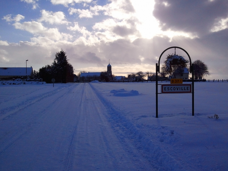 Neige a Escoville