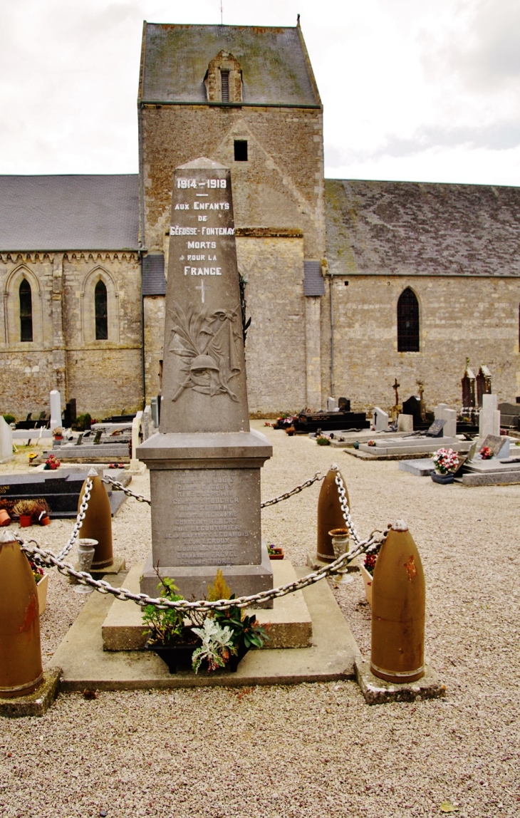 Monument-aux-Morts - Géfosse-Fontenay