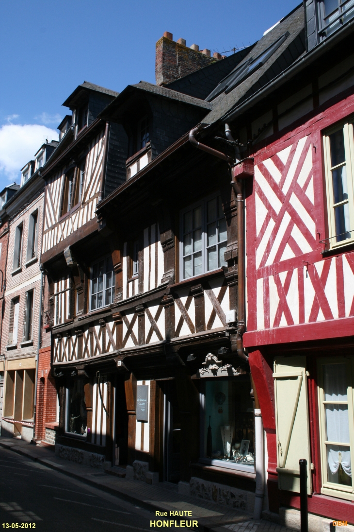 Maison à façade en bois, Rue Haute - Honfleur