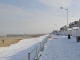 La digue sous la neige