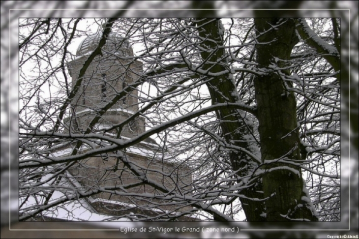 Eglise face nord - Saint-Vigor-le-Grand