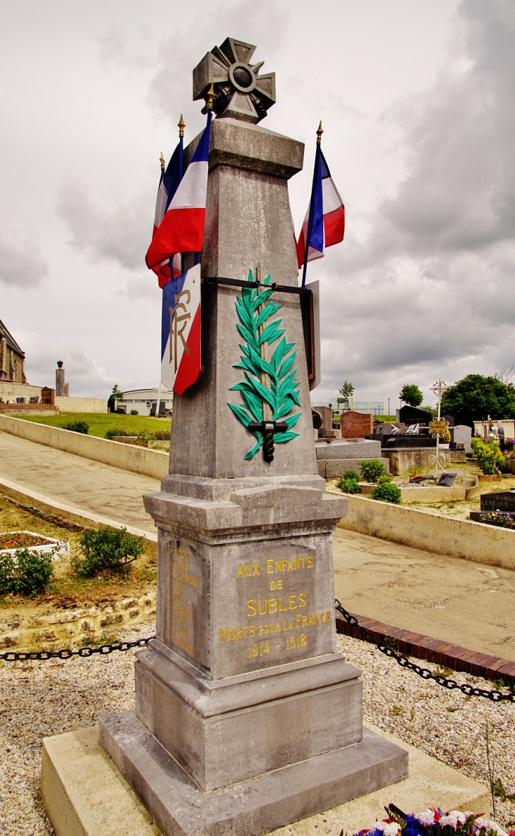 Monument-aux-Morts - Subles