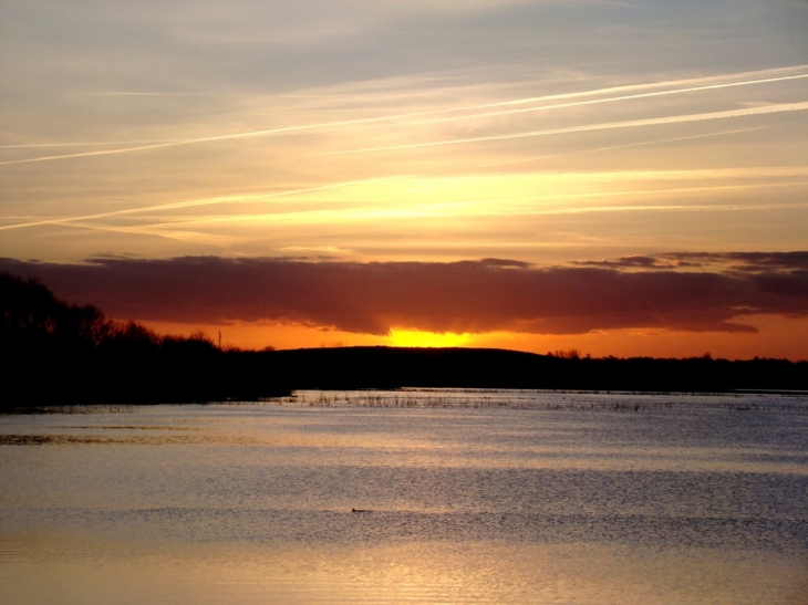 COUCHER DE SOLEIL SUR LE MARAIS - Beuzeville-la-Bastille