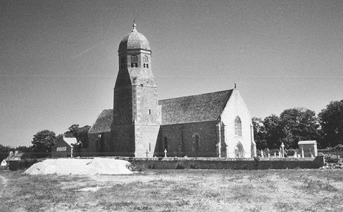 Gouberville,l'église carte ancienne