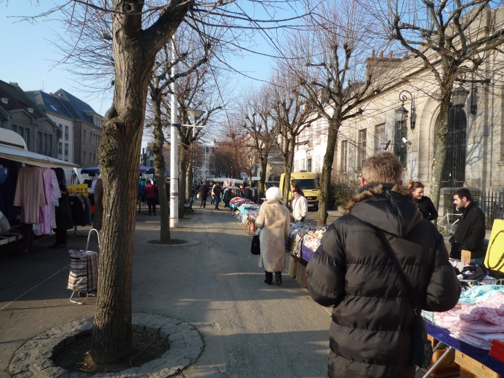 Sur le marché de Granville