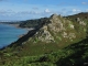 Photo suivante de Gréville-Hague les falaises de Gréville, le Castel Vendon rendu célèbre par une toile de Jean-François Millet