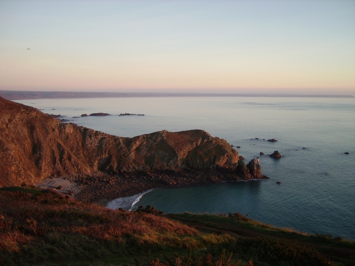 Coucher de soleil sur le Nez de Jobourg