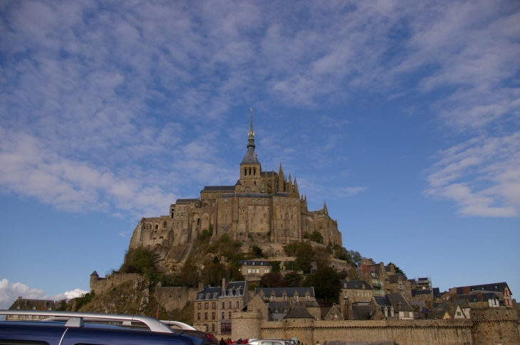 Le mont vu du parking - Le Mont-Saint-Michel