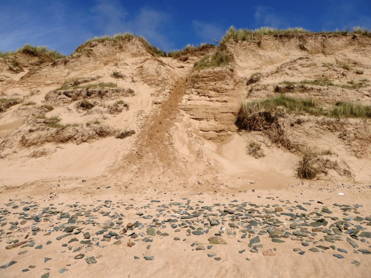 Les dunes sur la plage d'Hattainville - Les Moitiers-d'Allonne