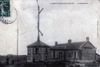 Le sémaphore en 1900 - Saint-Germain-sur-Ay