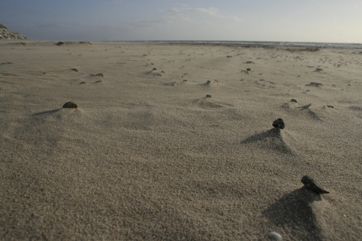 La plage apres la tempete - Saint-Germain-sur-Ay