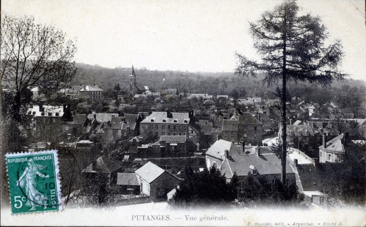 VUe générale, vers 1910 (carte postale ancienne). - Putanges-Pont-Écrepin