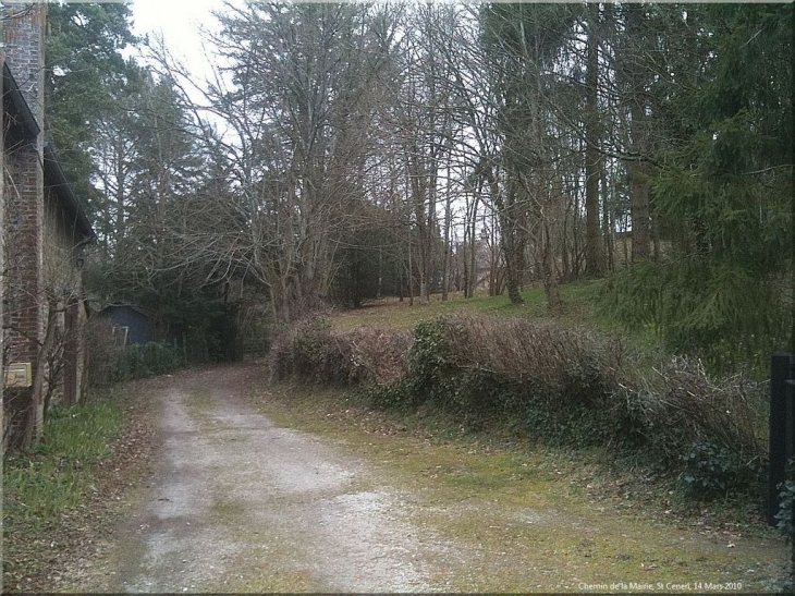 Le chemin de la Mairie. - Saint-Céneri-le-Gérei