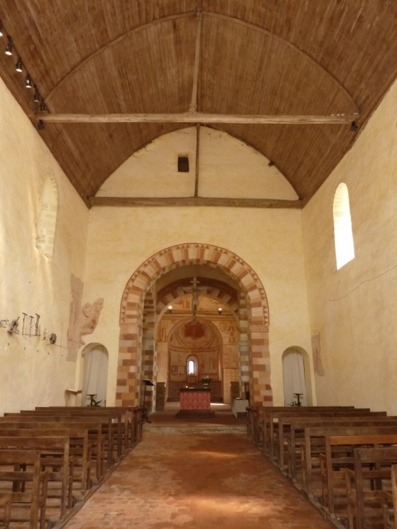 Eglise St Céveri : la nef - Saint-Céneri-le-Gérei