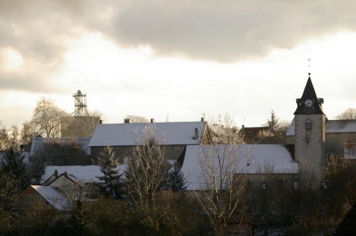 Première neige - Lucenay-le-Duc