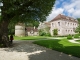 L'abbaye de Fontenay.  Le pigeonnier, les communs, et le logis des abbés commendataires.