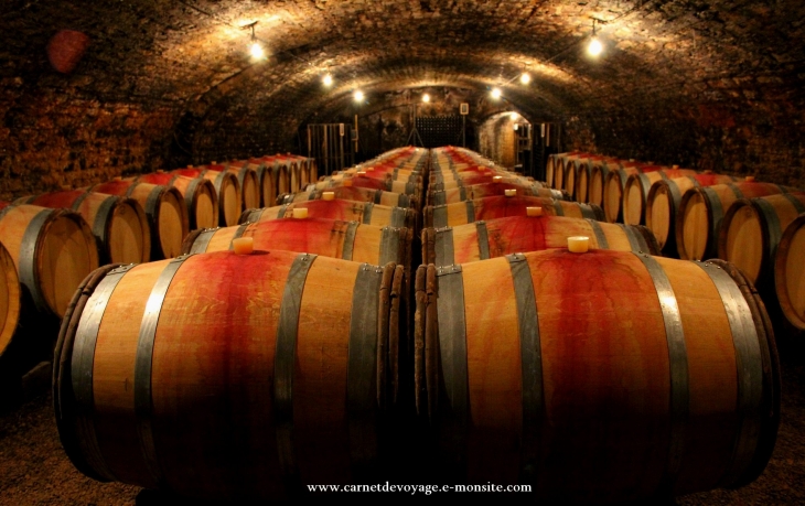 Caves Piguet-Chouet face au château . crédit photo www.carnetdevoyage.e-monsite.com - Meursault